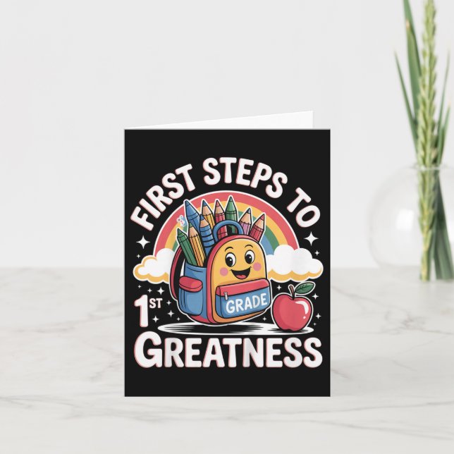 Zurück zur Schulausstattung für Kinder, Mädchen, S Karte (Vorderseite)