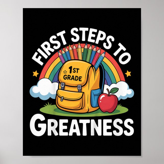 Zurück zur Schulausstattung für Kinder, Mädchen, S Poster (Vorne)