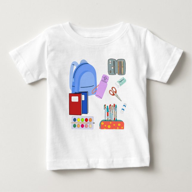 Zurück zur Schulbedarf-Sammlung Baby T-shirt (Vorderseite)