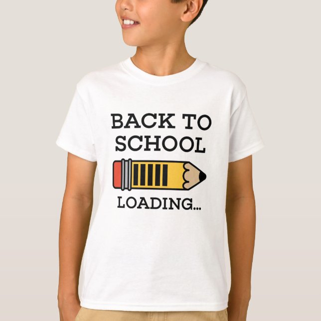 Zurück zur Schulbelastung T-Shirt (Vorderseite)
