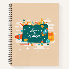 Zurück zur Schulcreme Notizbuch