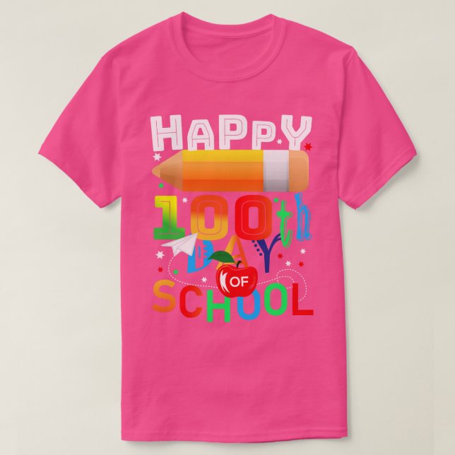 Zurück zur Schule 100 Schultag (311) T-Shirt (Design vorne)