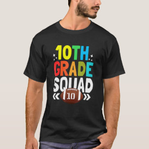 Zurück zur Schule 10. Klasse Squad Fußball Kinder T-Shirt