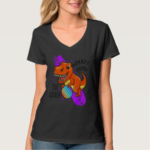 Zurück zur Schule 1. Klasse Dinosaurier Rex Pop It T-Shirt