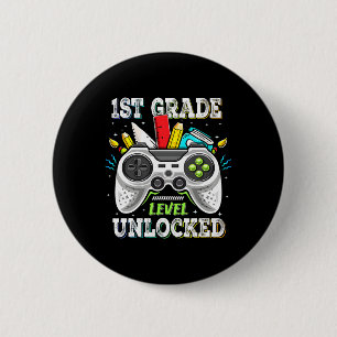 Zurück zur Schule 1. Klasse freigeschalteter Gamer Button