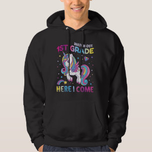 Zurück zur Schule 1. Klasse Unicorn erster Klasse Hoodie