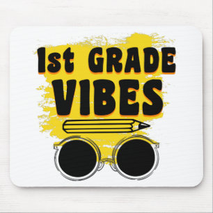 Zurück zur Schule 1. Klasse Vibes Shirt Erster Tag Mousepad