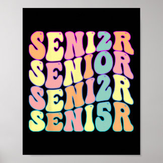 Zurück zur Schule 2025 Senior 2025 Abschlussklasse Poster