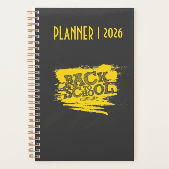 Zurück zur Schule 2026 Planer – Schüler-Organizer (Vorderseite)