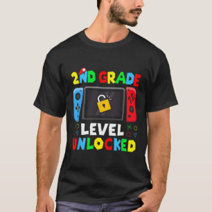 Zurück zur Schule 2. Klasse freigeschaltet Gamer K T-Shirt