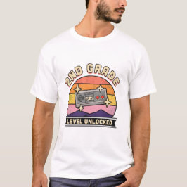 Zurück zur Schule 2. Klasse freigeschaltet Jungen T-Shirt