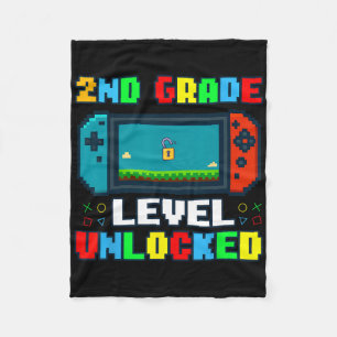 Zurück zur Schule 2. Klasse freigeschalteter Gamer Fleecedecke