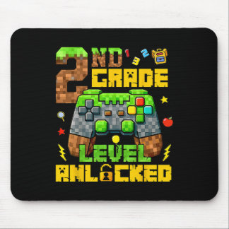 Zurück zur Schule 2. Klasse Gamer Erster Tag Zweit Mousepad