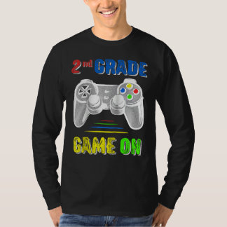 Zurück zur Schule 2. Zweite Klasse Gamer Videospie T-Shirt