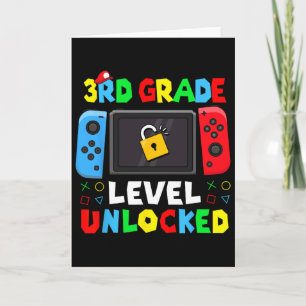 Zurück zur Schule 3. Klasse freigeschalteter Gamer Karte
