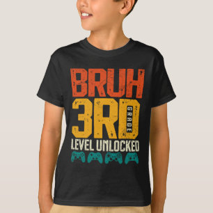 Zurück zur Schule 3. Klasse Jungen Gamer Erster Sc T-Shirt