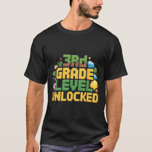 Zurück zur Schule 3. Klasse Jungen Gamer Erster Ta T-Shirt
