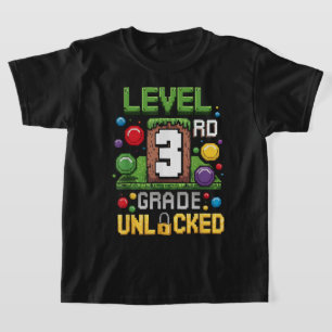 Zurück zur Schule 3. Klasse Jungen Gamer T-Shirt