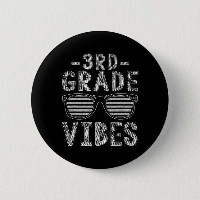 Zurück zur Schule 3. Klasse Vibes Dritte Klasse Le Button (Vorderseite)