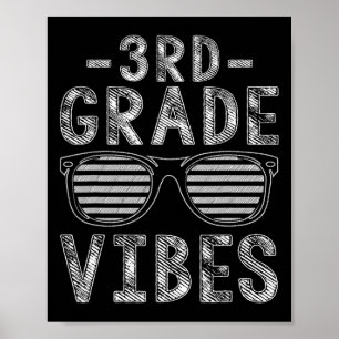 Zurück zur Schule 3. Klasse Vibes Dritte Klasse Le Poster