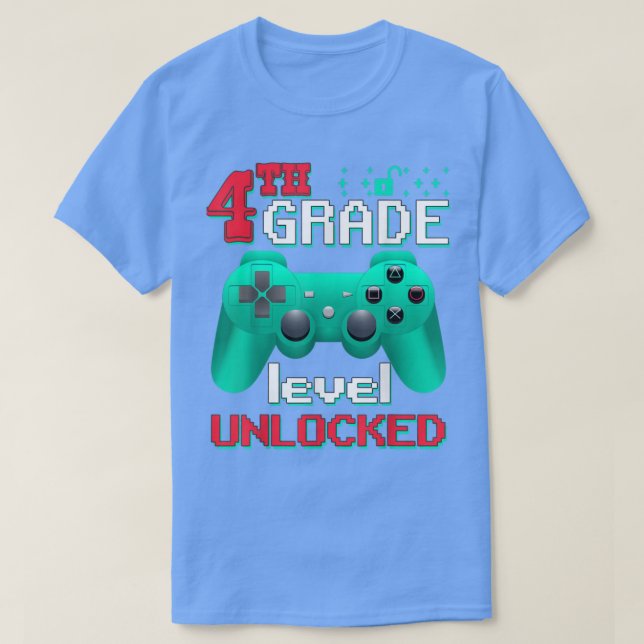 Zurück zur Schule 4. Klasse Unverschlossene Sicht T-Shirt (Design vorne)
