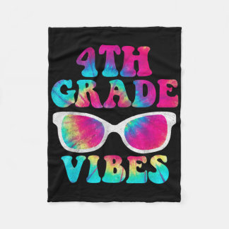 Zurück zur Schule 4. Klasse Vibes-Shirt Erster Tag Fleecedecke