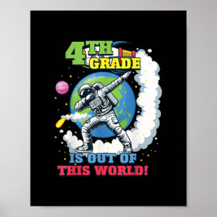 Zurück zur Schule 4. Klasse Weltraum - Außerirdisc Poster