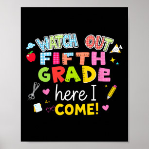 Zurück zur Schule 5 Grad aufpassen, hier komme ich Poster