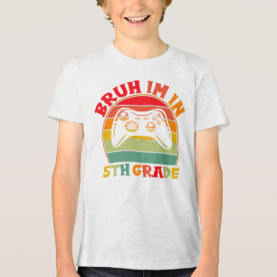 Zurück zur Schule 5. Klasse - Rainbow Gaming für K Tri-Blend Shirt