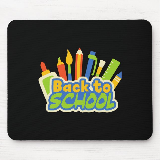 Zurück zur Schule 5 Mousepad (Vorne)