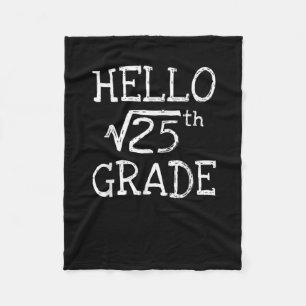 Zurück zur Schule 5th Grade Square Wurzel von 25 M Fleecedecke