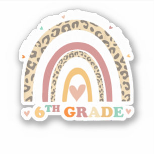 Zurück zur Schule 6. Klasse, wo das Abenteuer begi Aufkleber