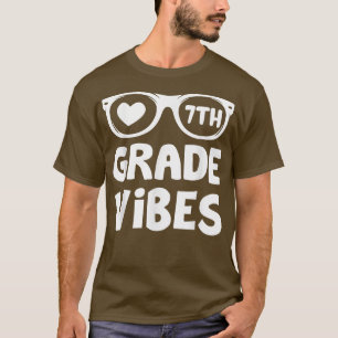 Zurück zur Schule 7. Klasse Vibes Erster Tag Lehre T-Shirt