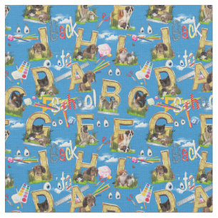 Zurück zur Schule ABC-Fabric Stoff