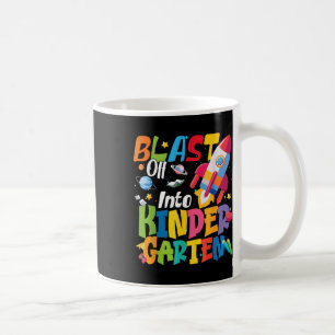 Zurück zur Schule Abheben in den Kindergarten Süße Kaffeetasse