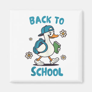 Zurück zur Schule Alberne Gans Albernen 1. Magnet