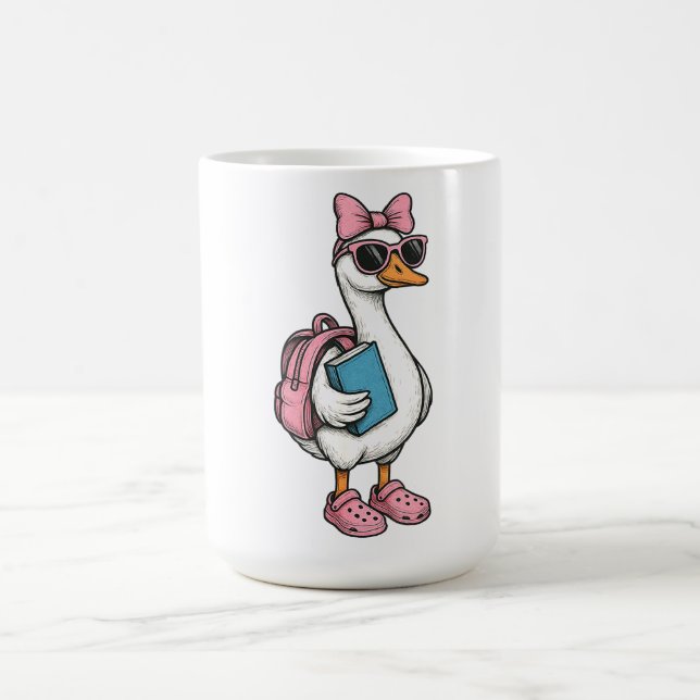 Zurück zur Schule Alberne Gänseheien Kinder Kaffeetasse (Mittel)