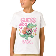 Zurück zur Schule Alligator-T-Shirt .