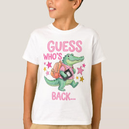 Zurück zur Schule Alligator-T-Shirt . T-Shirt