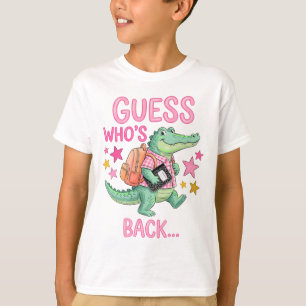 Zurück zur Schule Alligator-T-Shirt . T-Shirt