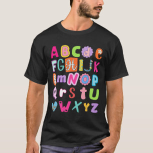 Zurück zur Schule Alphabet Abc Erster Schultag T T-Shirt