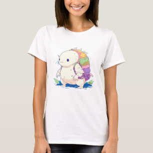 Zurück zur Schule Axolotl Kawaii Cartoon T-Shirt