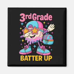 Zurück zur Schule Baseball-Eis-Drip Erster Schulta Magnet