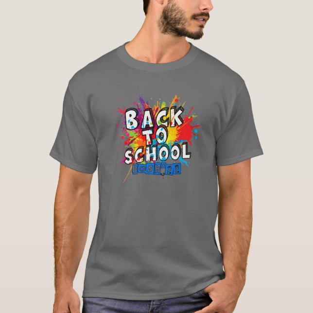 Zurück zur Schule Bash 2022 Gefärbte Krawatte Happ T-Shirt (Vorderseite)