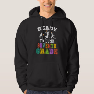Zurück zur Schule Basketball Bereit zum Dunking Si Hoodie