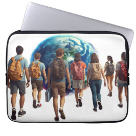 Zurück zur Schule: Bereit für die Welt Laptopschutzhülle
