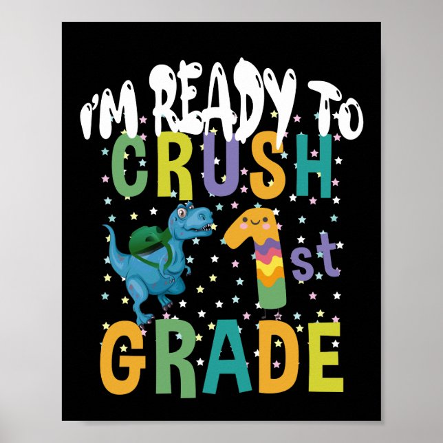 Zurück zur Schule bin ich bereit, den ersten Grad  Poster (Vorne)