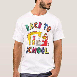 Zurück zur Schule - Bleibe Sicherheit T-Shirt