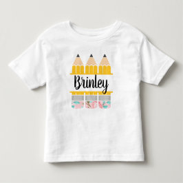 Zurück zur Schule Bleistift-Shirt, Kleinkind Mädch T-shirt