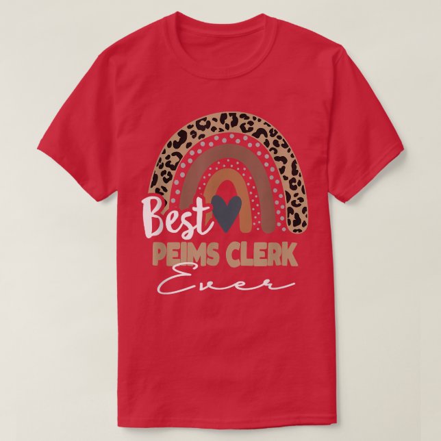 Zurück zur Schule Boho Regenbogen, Peims Clerk T-Shirt (Design vorne)
